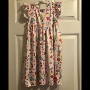 Christmas themed milk silk cotton dress